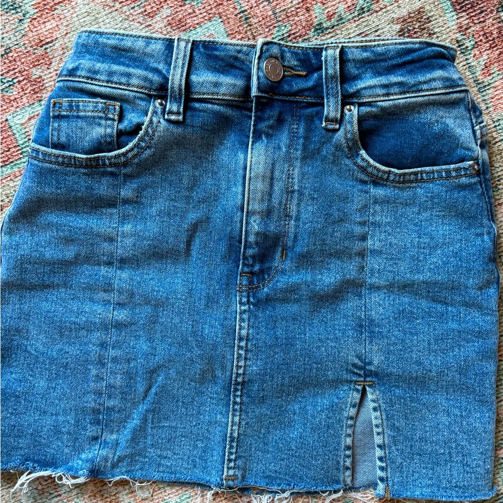 PacSun Blue Denim Mini Skirt